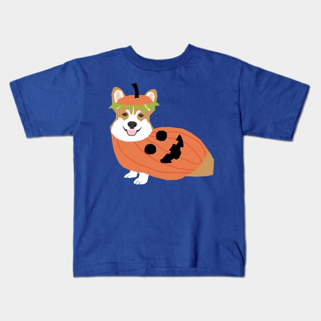 Corgi Halloween Kids T-Shirt by friendlypets